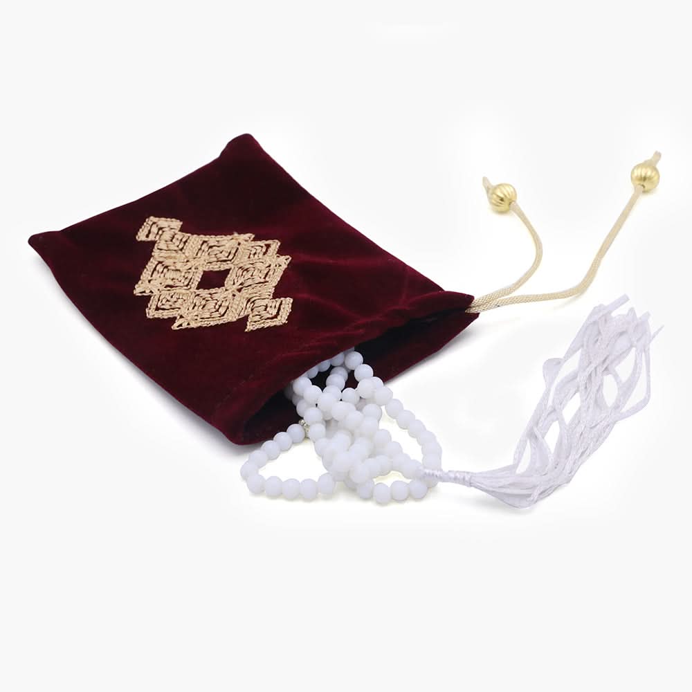 Tasbih With Pouch - Maroon, Home Accessories, Chase Value, Chase Value