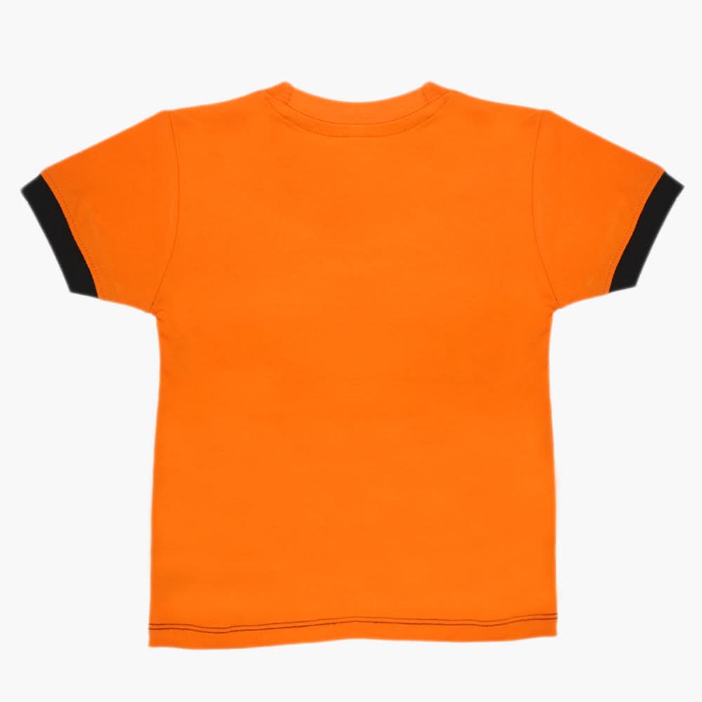 Boys Half Sleeves T-Shirt - Orange, Boys T-Shirts, Chase Value, Chase Value