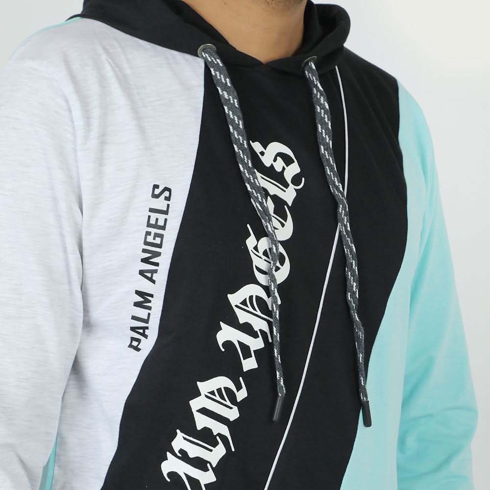 Men's Full Sleeves Hoodie T-Shirt - Sky Blue, Men's Jackets & Hoodies, Chase Value, Chase Value