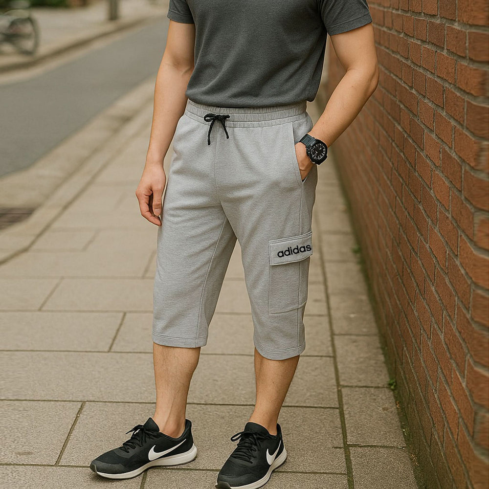 Men's Fancy Cargo 3QTR -Light Grey, Men's Shorts, Chase Value, Chase Value