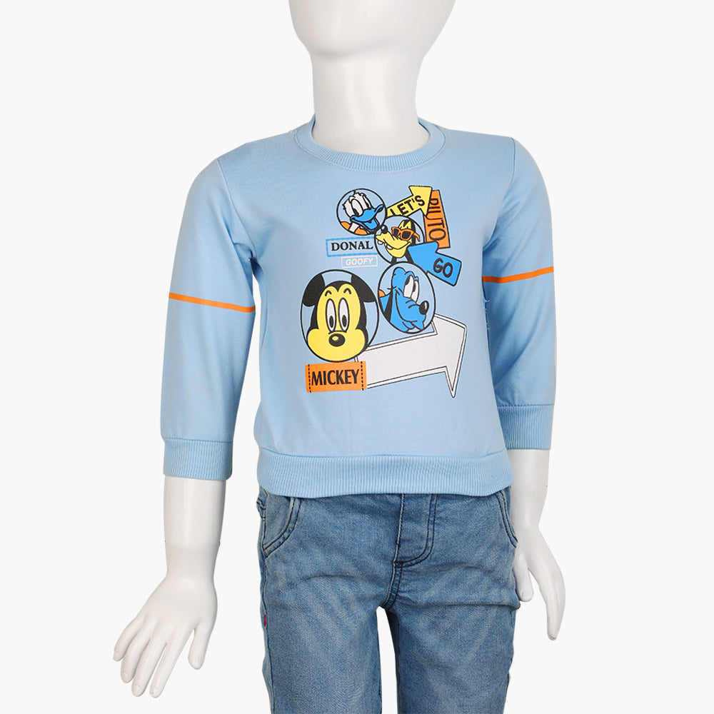 Boys Full Sleeves T-Shirt - Blue, Boys T-Shirts, Chase Value, Chase Value