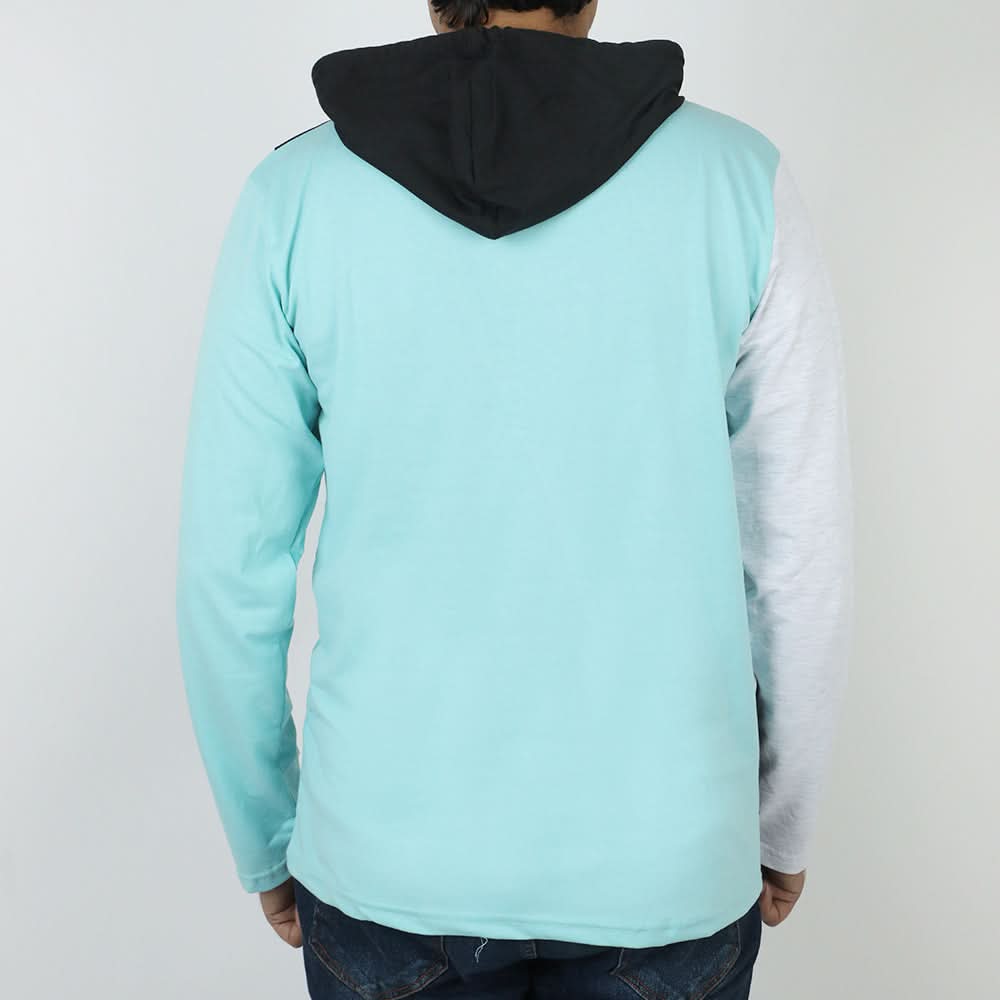 Men's Full Sleeves Hoodie T-Shirt - Sky Blue, Men's Jackets & Hoodies, Chase Value, Chase Value
