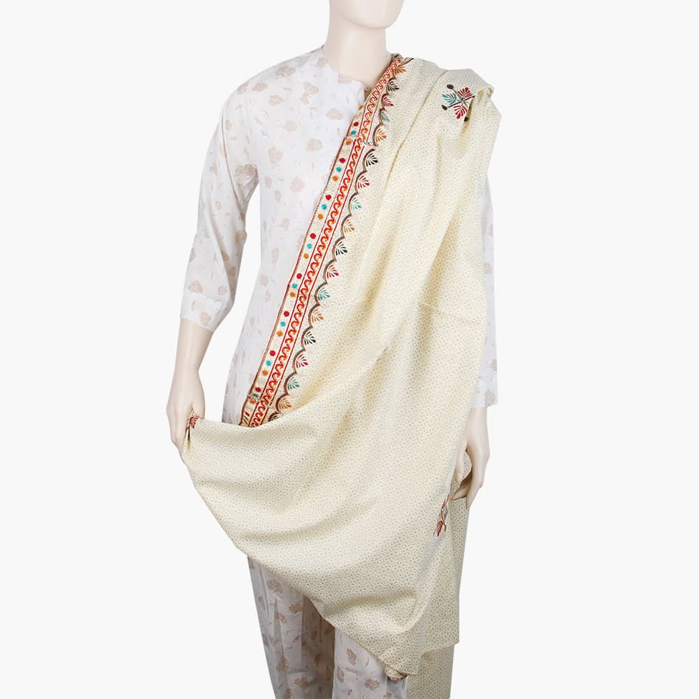 Women's Printed Dupatta - Yellow, Women Dupatta, Chase Value, Chase Value