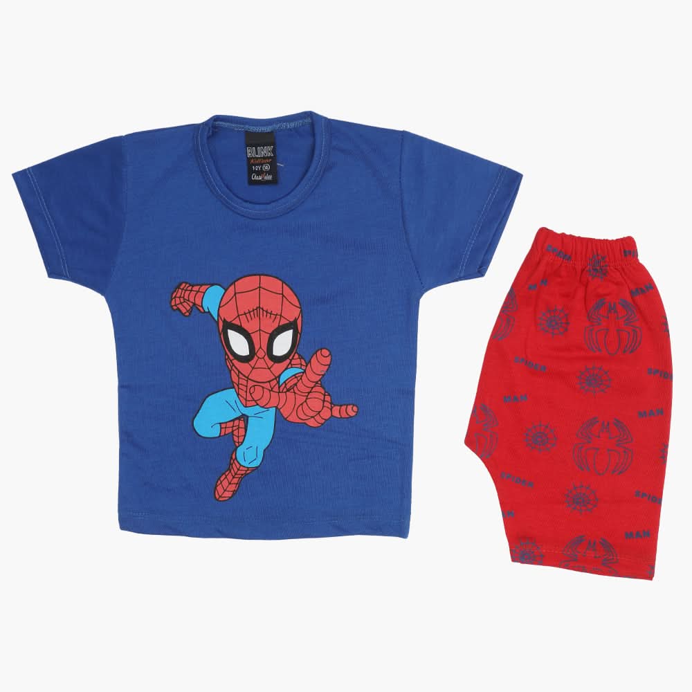 Boys Half Sleeves Suit - Royal Blue, Boys Sets & Suits, Chase Value, Chase Value
