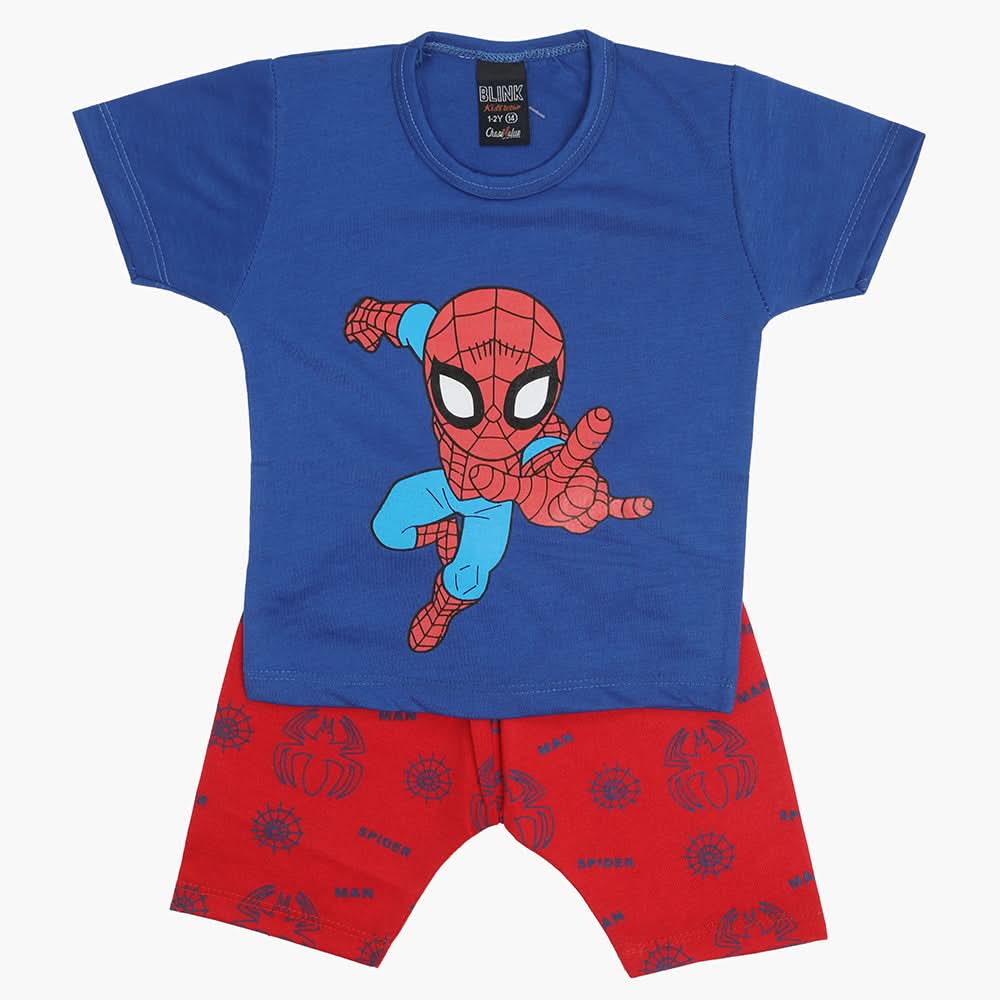 Boys Half Sleeves Suit - Royal Blue, Boys Sets & Suits, Chase Value, Chase Value