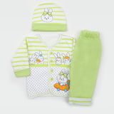 Newborn Girls Full Sleeves Suit - Light Green, Newborn Girls Sets & Suits, Chase Value, Chase Value