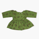 Newborn Girls Full Sleeves Frock - Green, Newborn Girls Winterwear, Chase Value, Chase Value