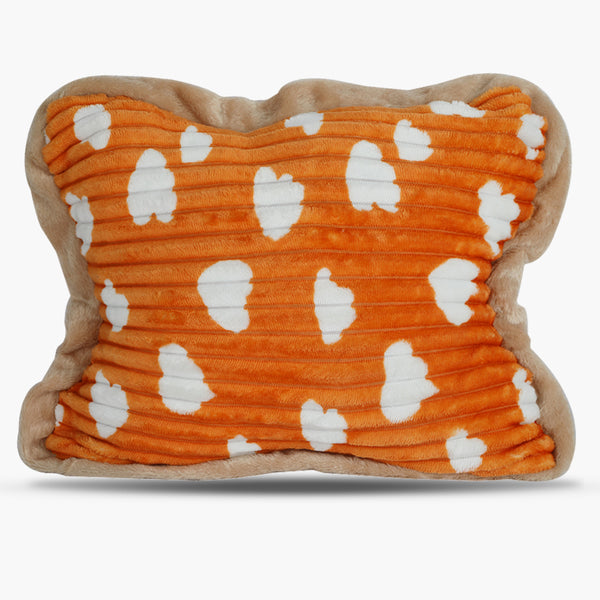 Heart Fluffy Soft Pillow - Orange, Cushions & Pillows, Chase Value, Chase Value