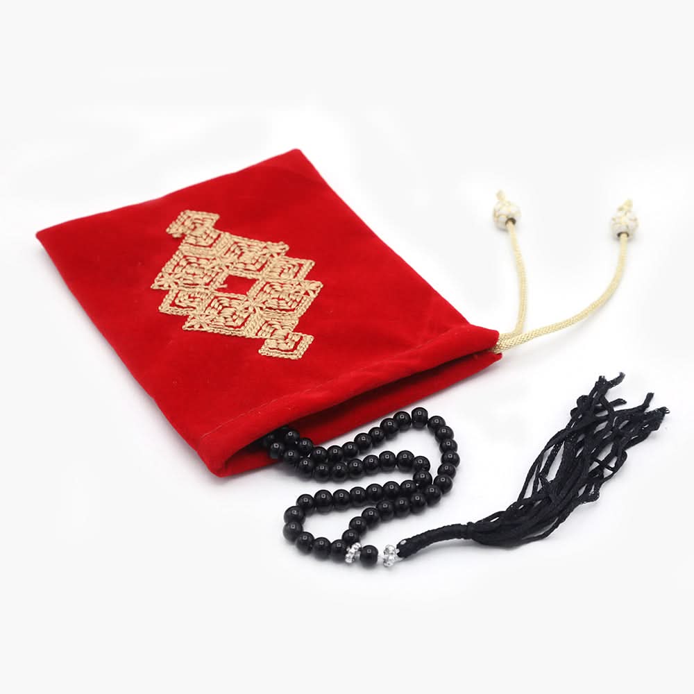 Tasbih With Pouch - Red, Home Accessories, Chase Value, Chase Value