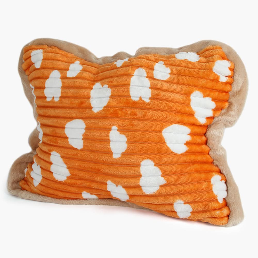 Heart Fluffy Soft Pillow - Orange, Cushions & Pillows, Chase Value, Chase Value