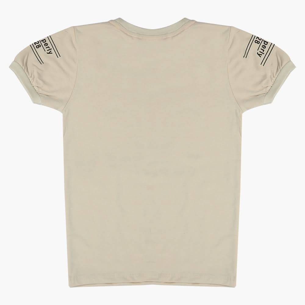 Boys Half Sleeves T-Shirt - Fawn, Boys T-Shirts, Chase Value, Chase Value