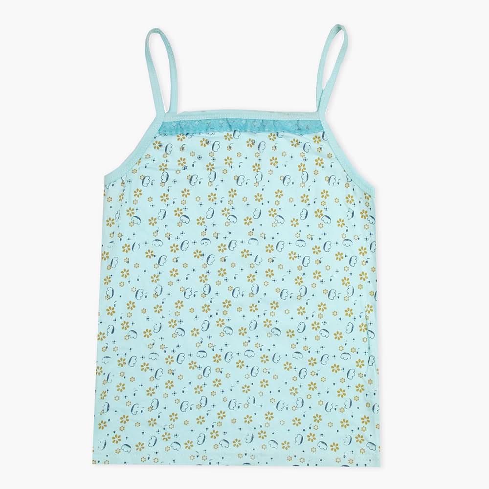 Girls Printed Shameez - Blue, Girls Shameez Camisole & Biddies, Chase Value, Chase Value