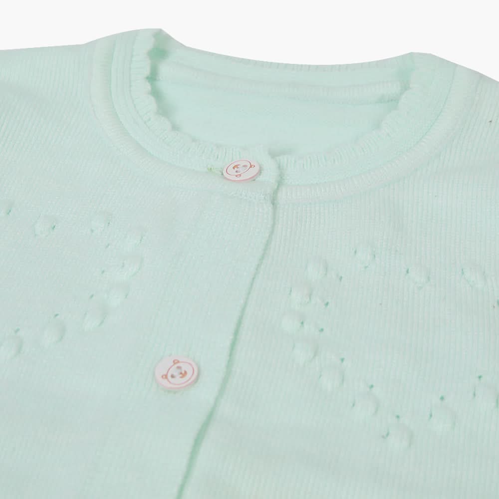 Newborn Girls Sweater - Cyan, Newborn Girls Winterwear, Chase Value, Chase Value