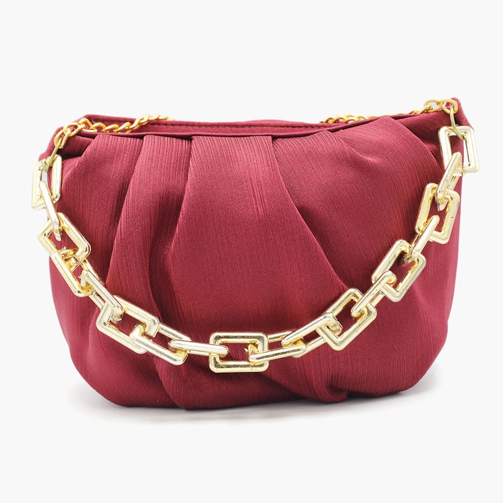 Women's Shoulder Bag - Maroon, Women Bags, Chase Value, Chase Value