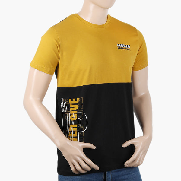 Eminent Men's Half Sleeves T-Shirt - Mustard, Men's T-Shirts & Polos, Eminent, Chase Value