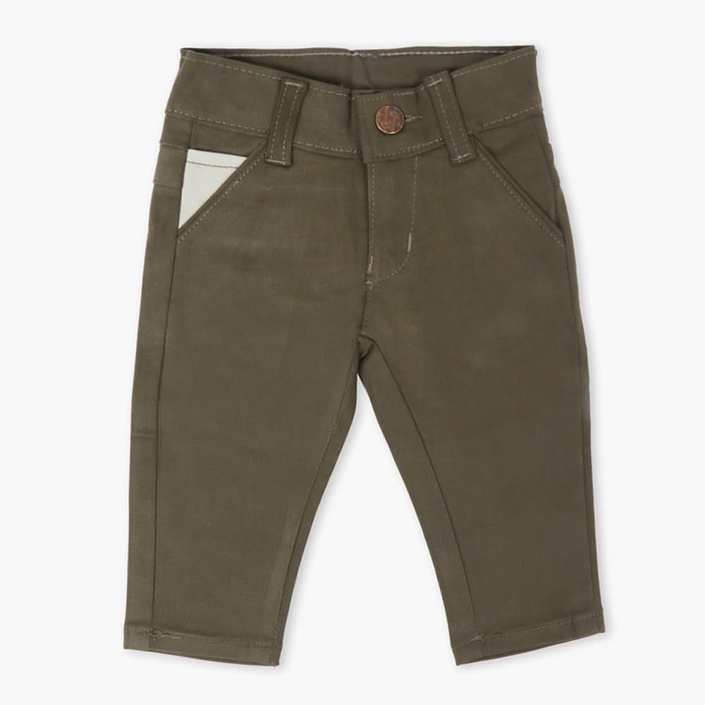 Newborn Boys Cotton Pant - Dark Brown, Newborn Boys Shorts & Pants, Chase Value, Chase Value