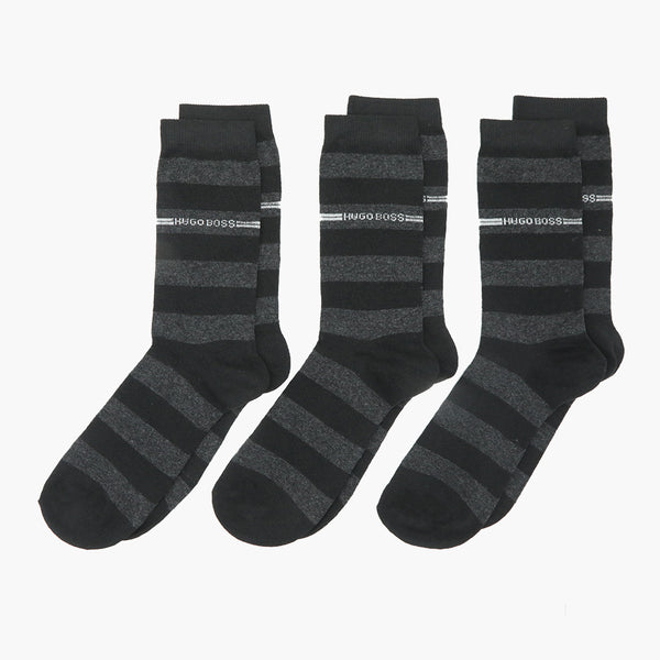 Men's Lycra Sock Pack of 3 - Dark Grey
