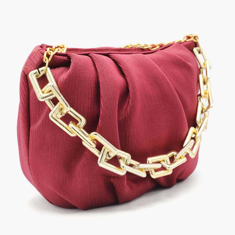 Women's Shoulder Bag - Maroon, Women Bags, Chase Value, Chase Value