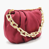 Women's Shoulder Bag - Maroon, Women Bags, Chase Value, Chase Value