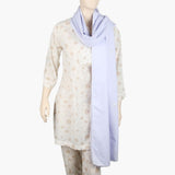 Women's Embroidered Dupatta - White, Women Dupatta, Chase Value, Chase Value