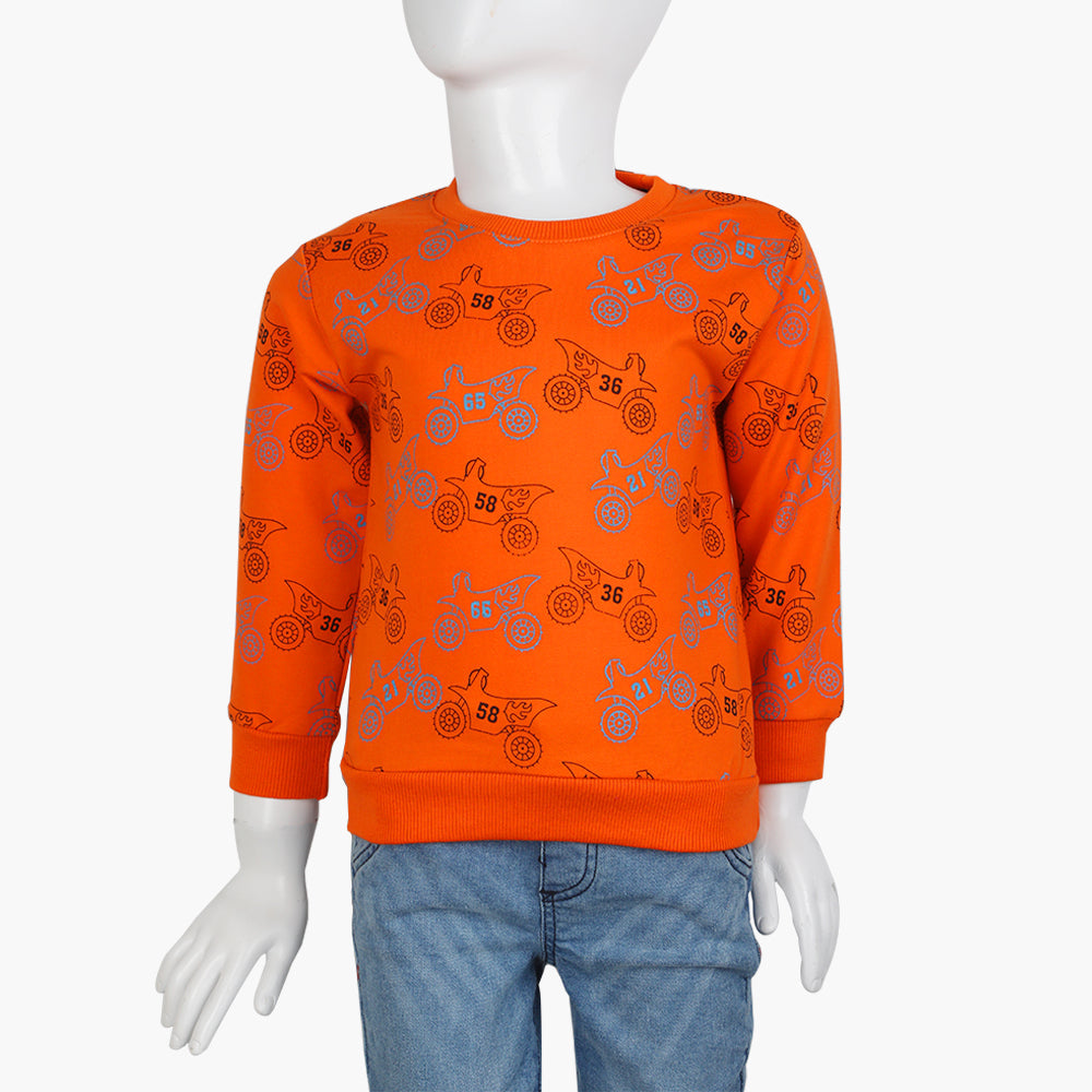 Boys Full Sleeves T-Shirt - Orange, Boys T-Shirts, Chase Value, Chase Value