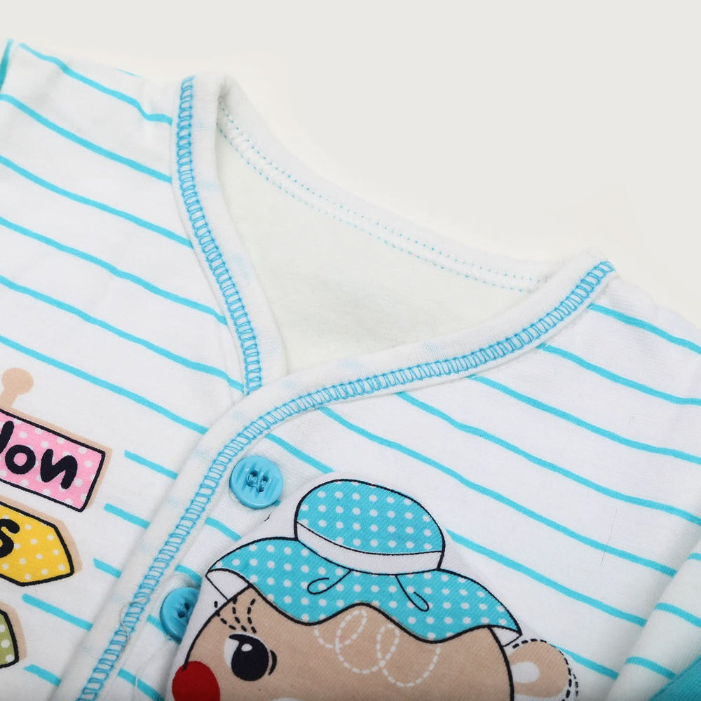 Newborn Girls Full Sleeves Suit - Blue, Newborn Girls Sets & Suits, Chase Value, Chase Value