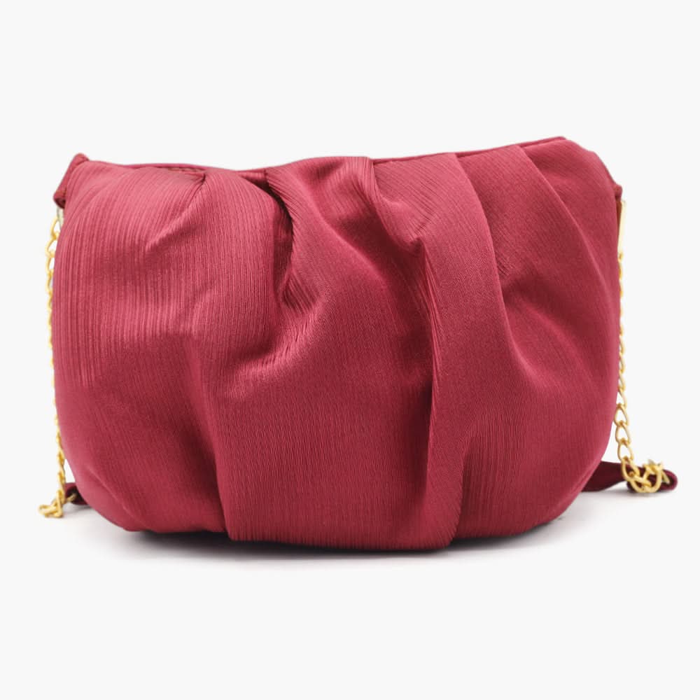 Women's Shoulder Bag - Maroon, Women Bags, Chase Value, Chase Value