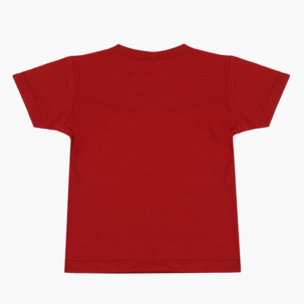 Boys Half Sleeves T-Shirt - Red, Boys T-Shirts, Chase Value, Chase Value