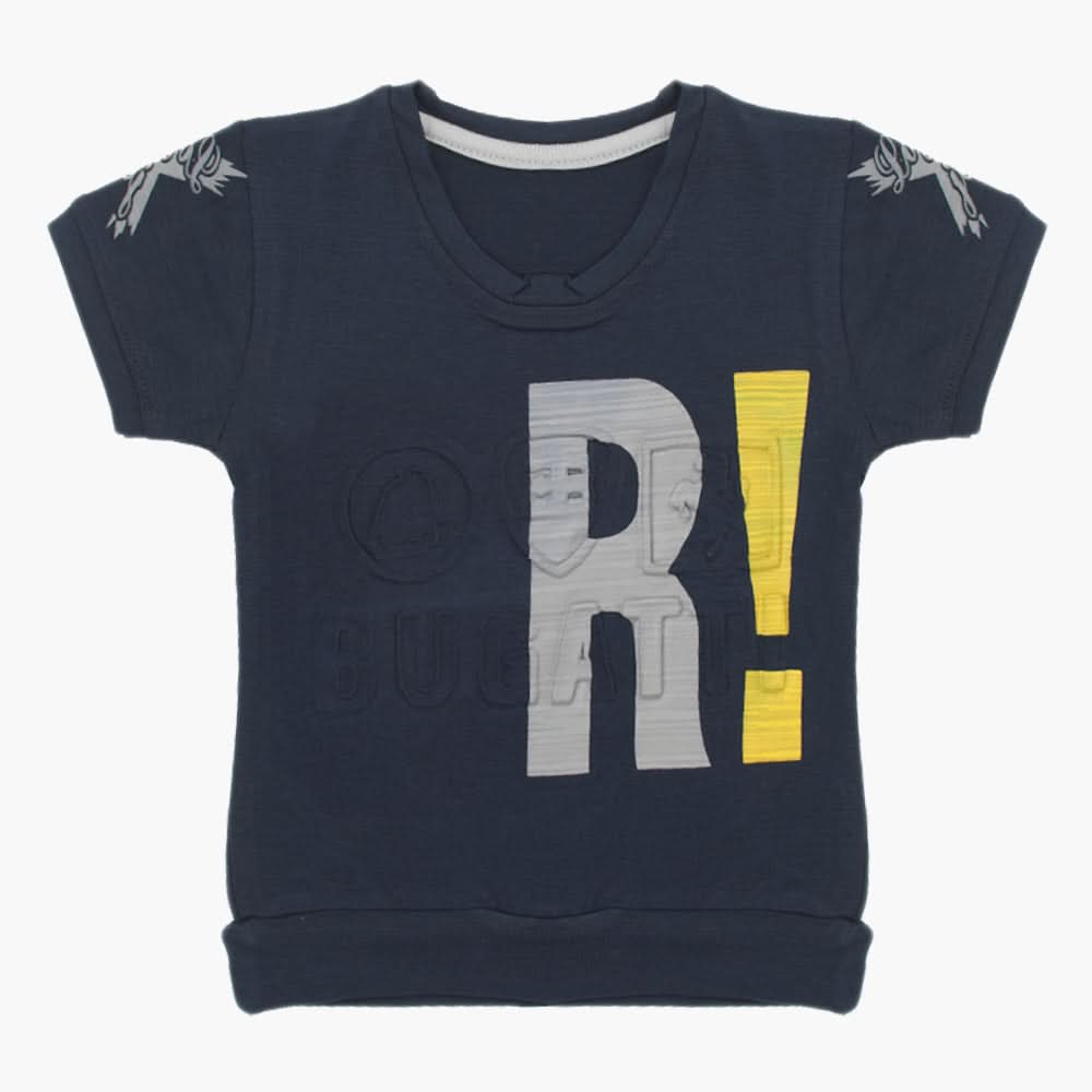 Boys Half Sleeves T-Shirt - Dark Blue, Boys T-Shirts, Chase Value, Chase Value