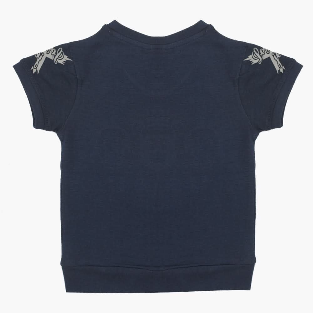 Boys Half Sleeves T-Shirt - Dark Blue, Boys T-Shirts, Chase Value, Chase Value