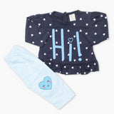 Newborn Girls Full Sleeves Suit - Dark Blue, Newborn Girls Winterwear, Chase Value, Chase Value