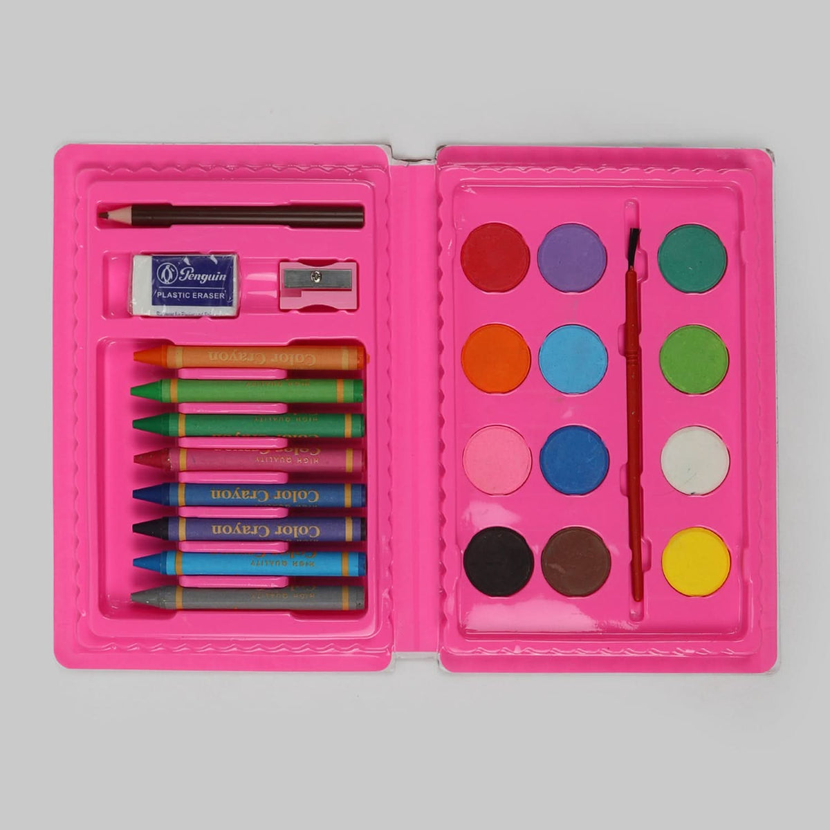 Art Case Color Set Pack Of 24 - Pink, Coloring Tools, Chase Value, Chase Value
