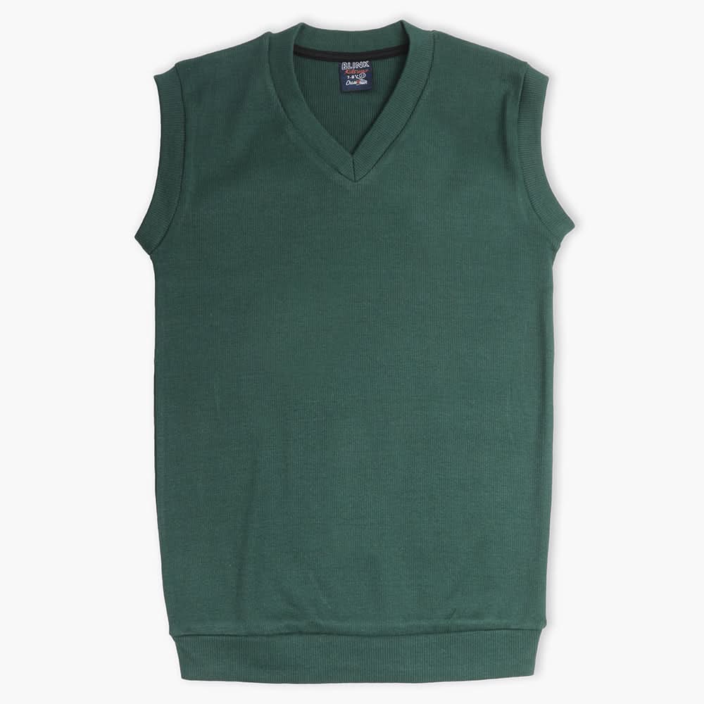 Boys Sleevesless Sweater - Green, Boys Sweaters, Chase Value, Chase Value