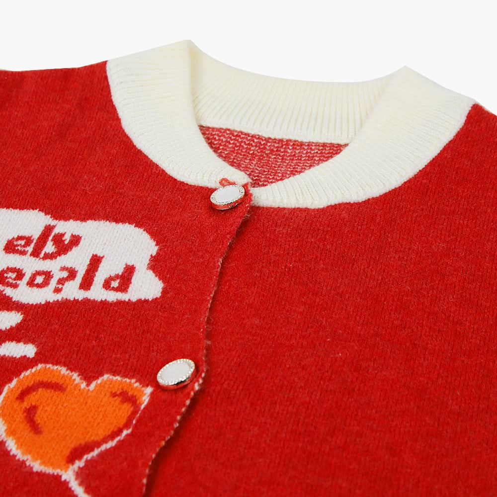 Newborn Girls Sweater - Red, Newborn Girls Winterwear, Chase Value, Chase Value
