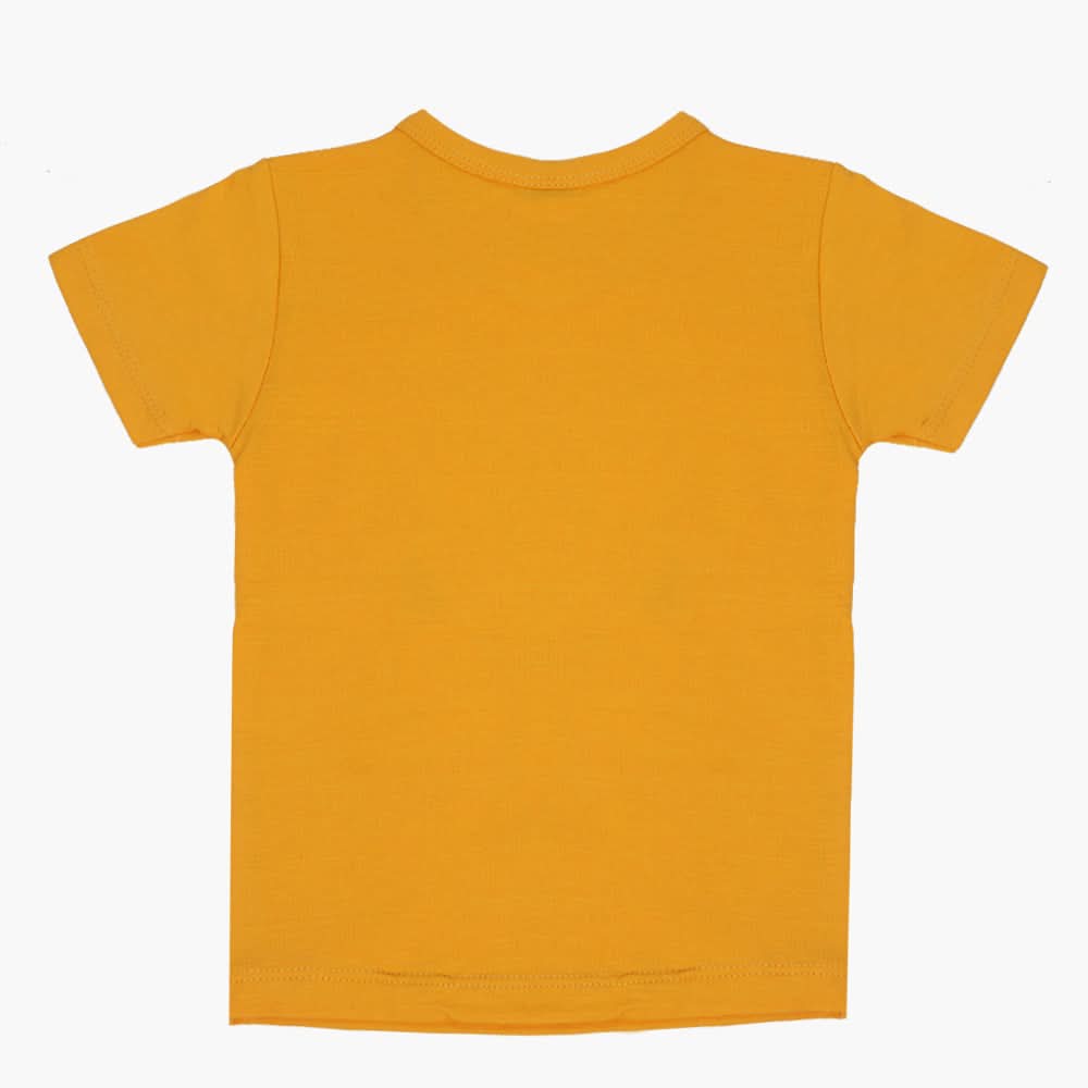 Boys Half Sleeves T-Shirt - Yellow, Boys T-Shirts, Chase Value, Chase Value