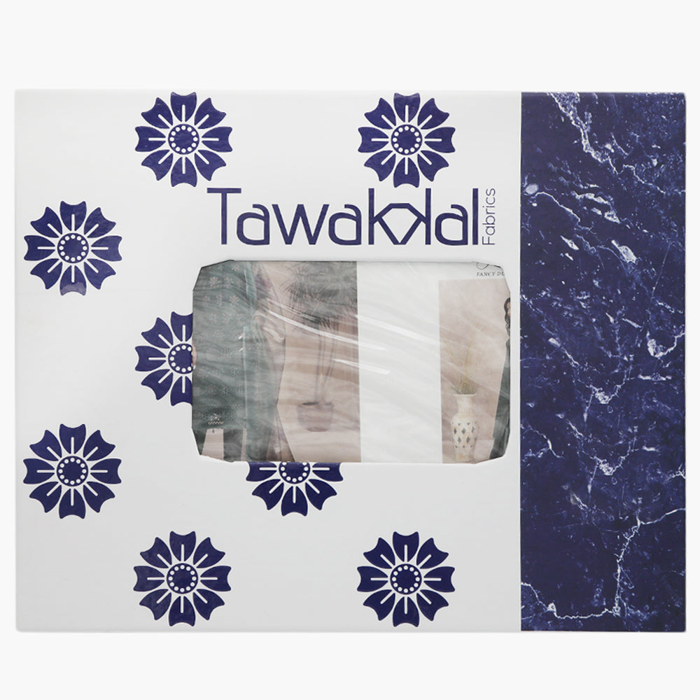 Leena Fancy Schiffli Embroidered Unstitched 3pcs Suit - 9244, Women, 3Pcs Shalwar Suit, Tawakkal Fabrics, Chase Value