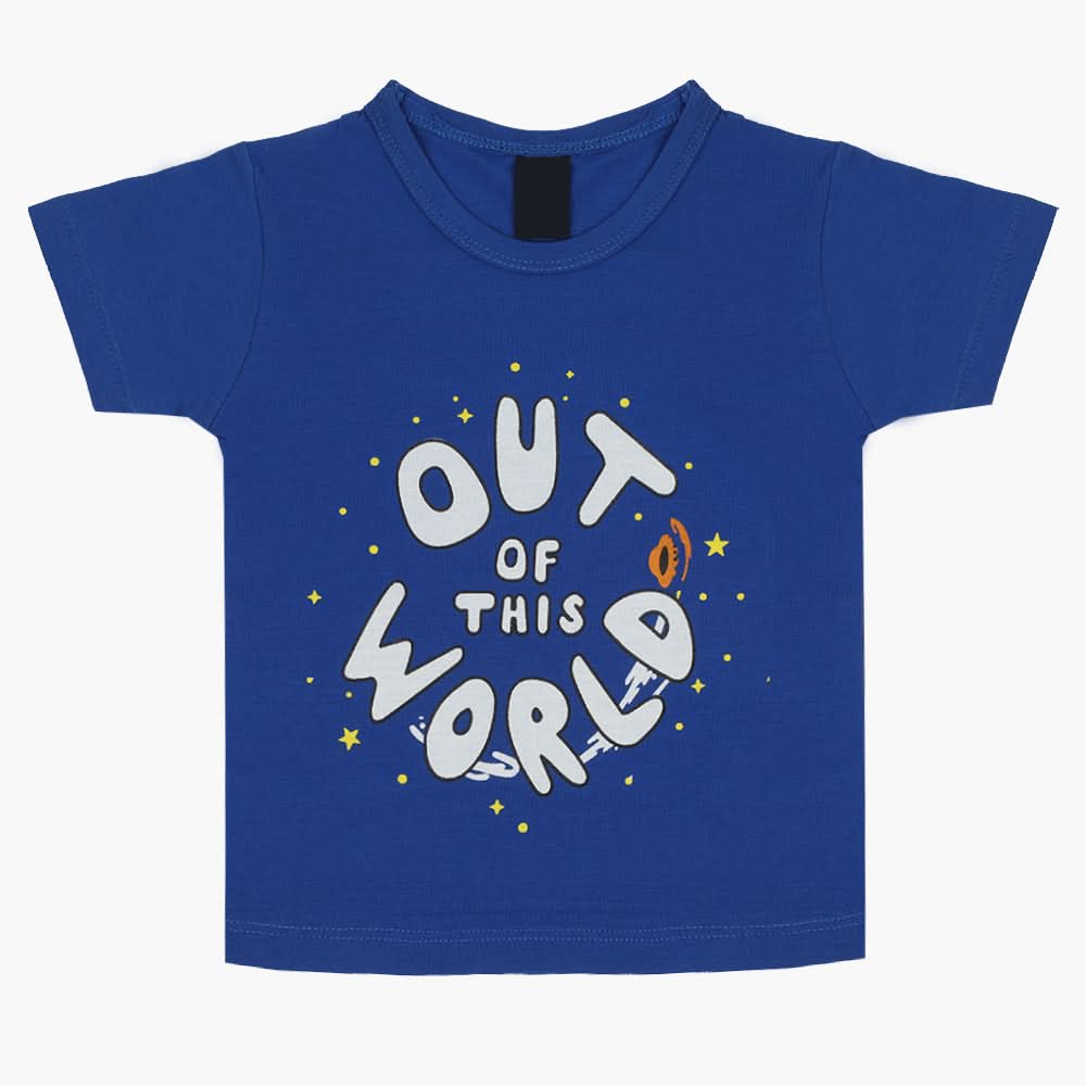 Boys Half Sleeves T-Shirt - Royal Blue, Boys T-Shirts, Chase Value, Chase Value