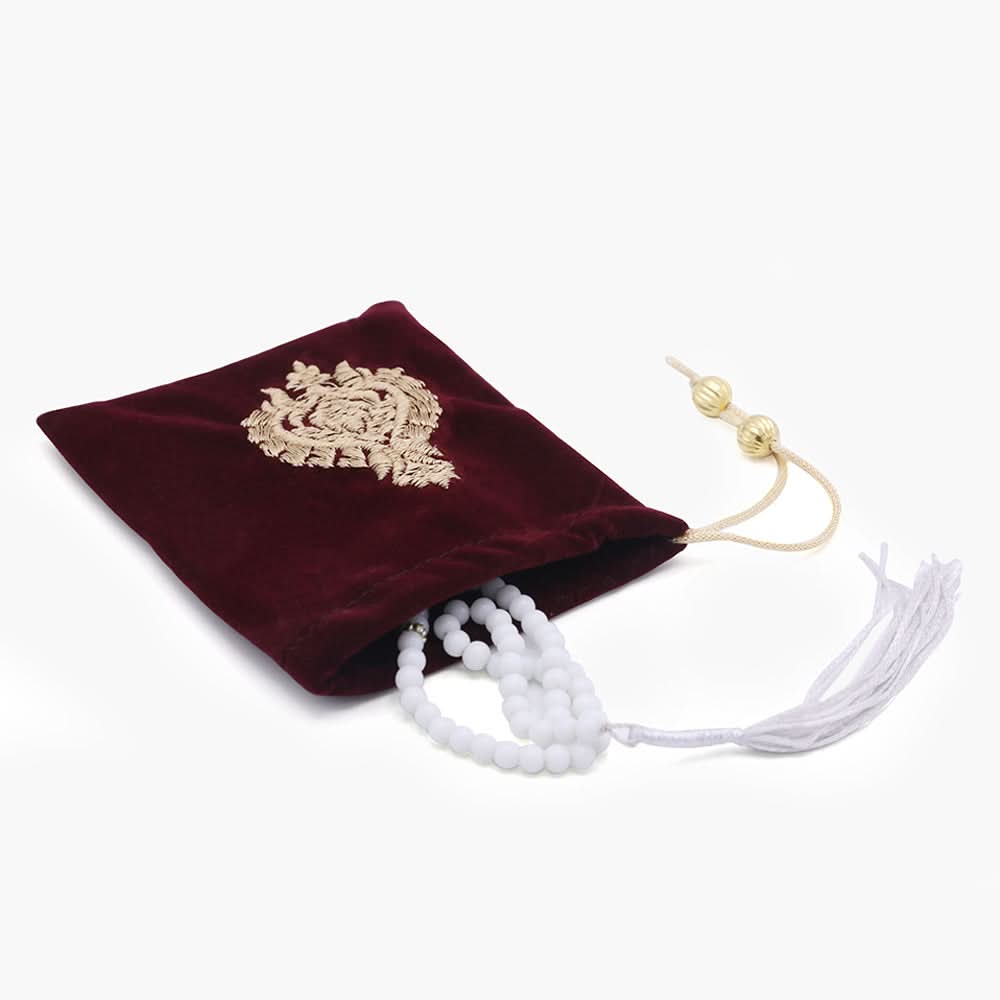 Tasbih With Pouch - Maroon, Home Accessories, Chase Value, Chase Value