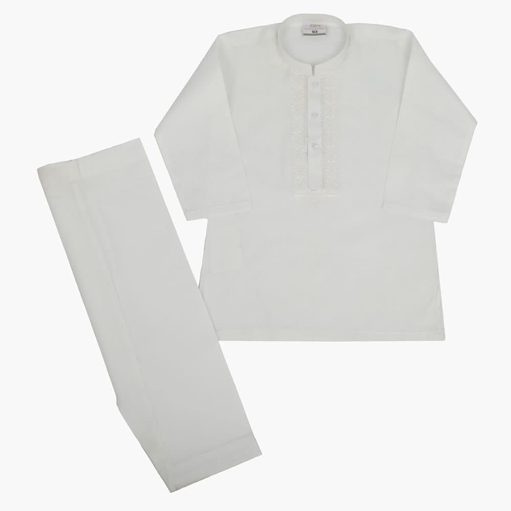 Boys Shalwar Suit - White, Boys Shalwar Kameez, Chase Value, Chase Value