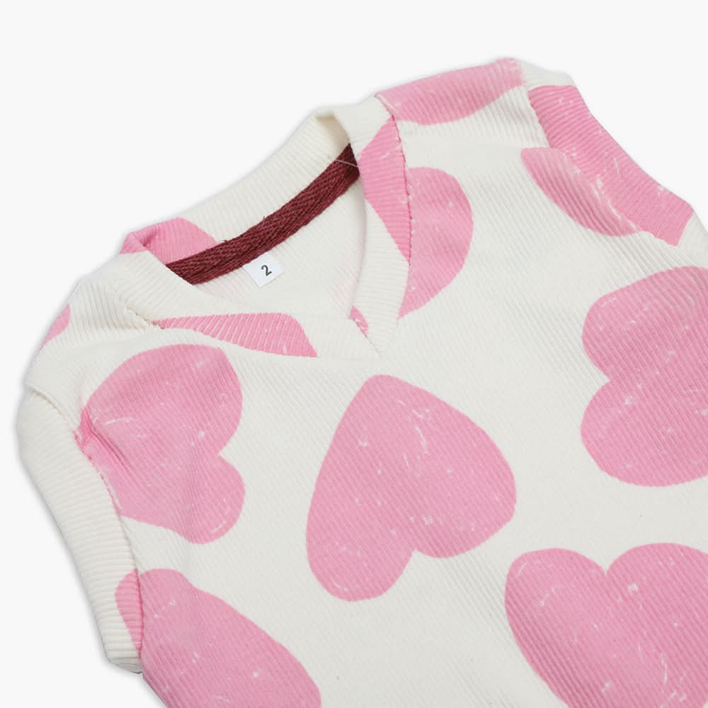Newborn Girls Sleeveless Sweater - Light Pink, Newborn Girls Winterwear, Chase Value, Chase Value
