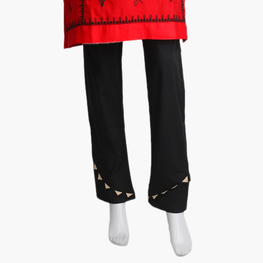 Women's Woven Trouser - Black, Women Pants & Tights, Chase Value, Chase Value