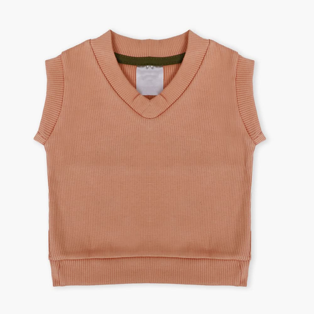 Newborn Boys Sweater - Peach, Newborn Boys Winterwear, Chase Value, Chase Value