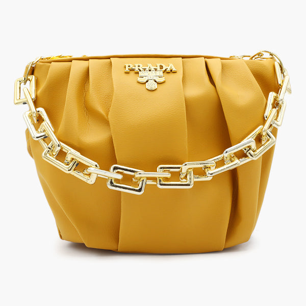 Women's Shoulder Bag - Mustard, Women Bags, Chase Value, Chase Value