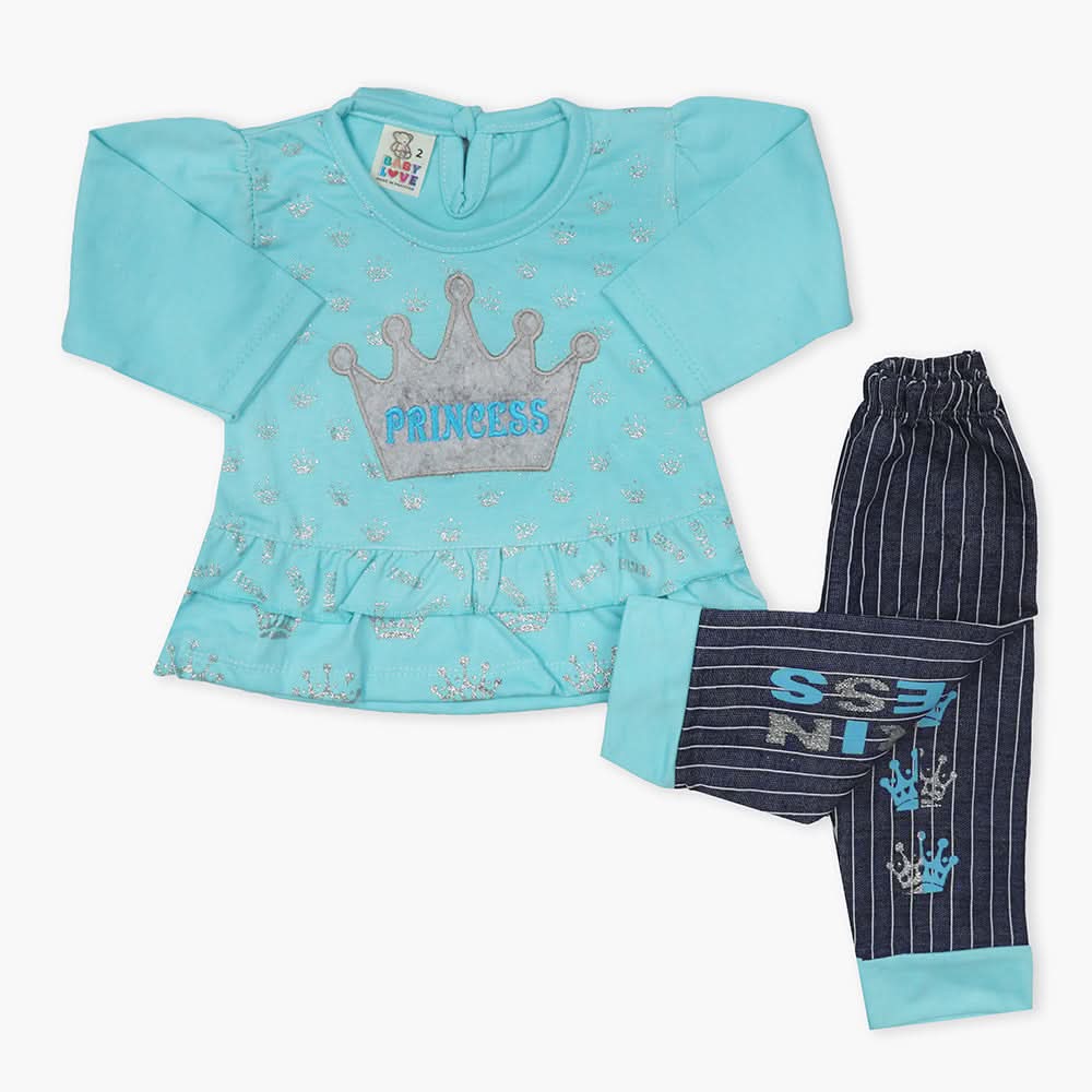 Newborn Girls Suit - Sky Blue, Newborn Girls Winterwear, Chase Value, Chase Value