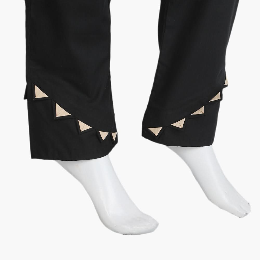 Women's Woven Trouser - Black, Women Pants & Tights, Chase Value, Chase Value