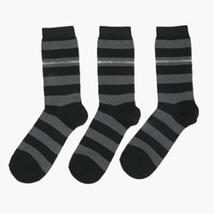 Men's Lycra Sock Pack of 3 - Grey, Men's Socks, Chase Value, Chase Value