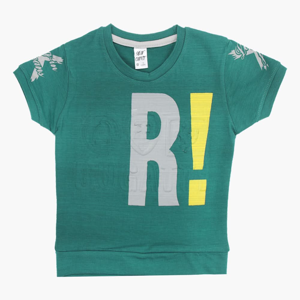 Boys Half Sleeves T-Shirt - Sea Green, Boys T-Shirts, Chase Value, Chase Value