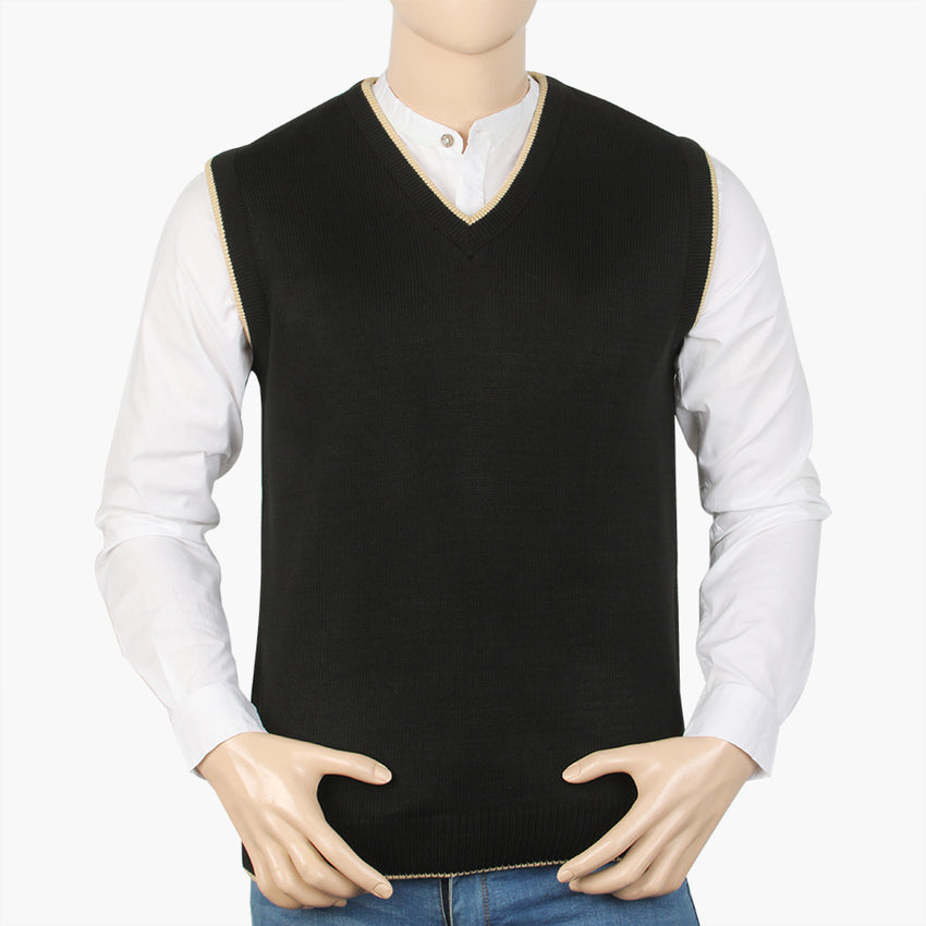 Men's Sleeveless Sweater - Black, Men's Sweater & Sweat Shirts, Chase Value, Chase Value