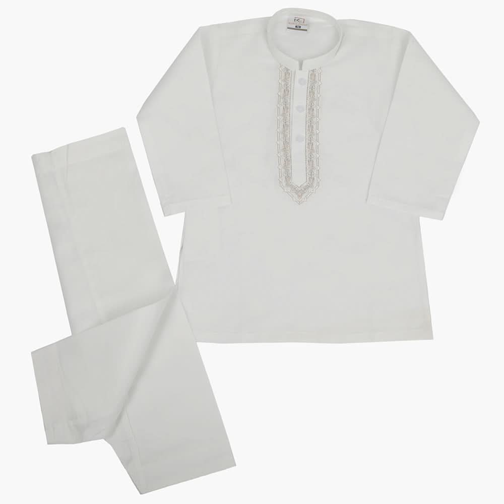 Boys Shalwar Suit - White, Boys Shalwar Kameez, Chase Value, Chase Value
