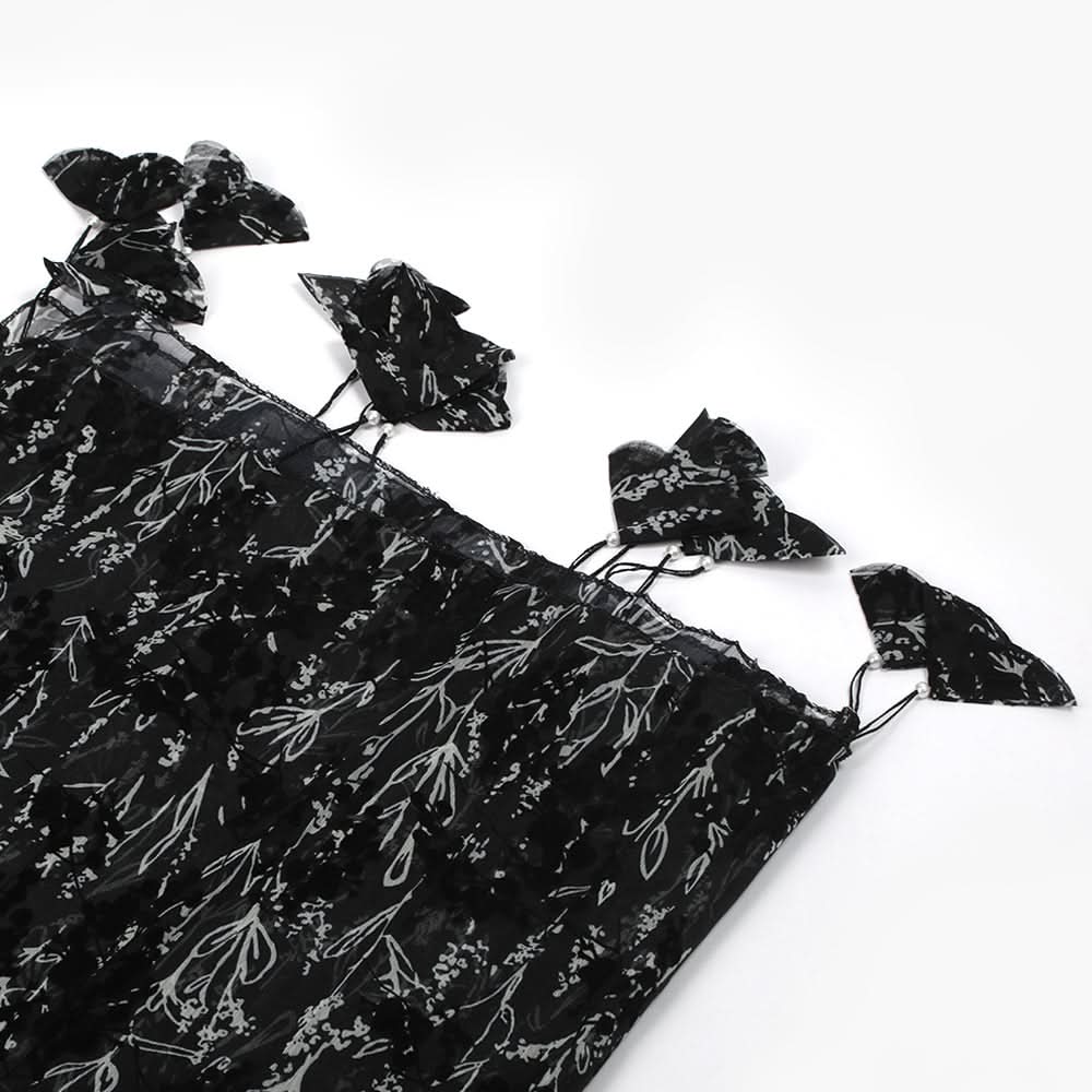 Women's Printed Scarf - Black, Women Shawls & Scarves, Chase Value, Chase Value